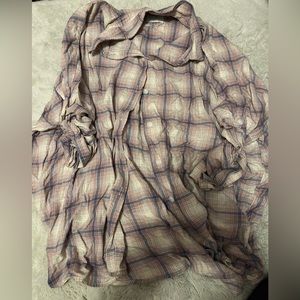 american eagle oversized cover up/flannel